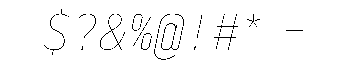29LTBaseetSlanted ThinSlanted Instance Font OTHER CHARS