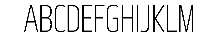 29LTBukra CondExtraLight Instance Font UPPERCASE