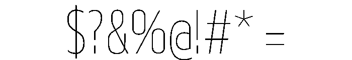 29LTBukra CondThin Instance Font OTHER CHARS
