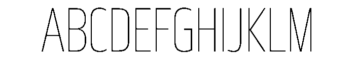 29LTBukra CondThin Instance Font UPPERCASE