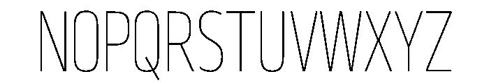 29LTBukra CondThin Instance Font UPPERCASE