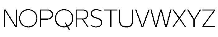 29LTBukra ExtraLight Instance Font UPPERCASE