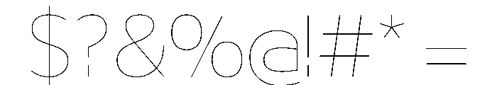 29LTBukra Hairline Instance Font OTHER CHARS