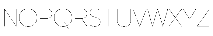29LTBukra Hairline Instance Font UPPERCASE