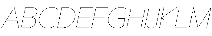29LTBukra HairlineSlanted Font UPPERCASE