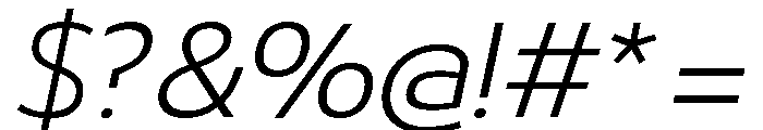 29LTBukra LightSlanted Font OTHER CHARS