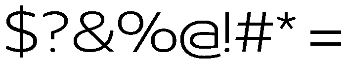 29LTBukra SemiWideLight Instance Font OTHER CHARS