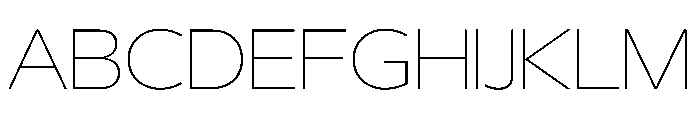 29LTBukra SemiWideThin Instance Font UPPERCASE