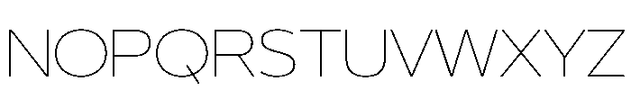 29LTBukra SemiWideThin Instance Font UPPERCASE