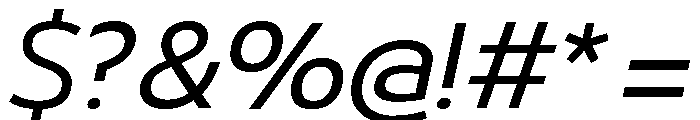29LTBukra Slanted Font OTHER CHARS