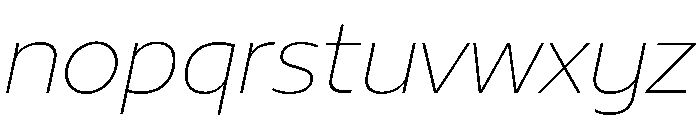 29LTBukra ThinSlanted Font LOWERCASE