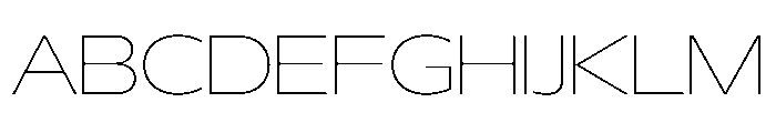 29LTBukra WideThin Instance Font UPPERCASE