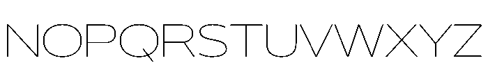 29LTBukra WideThin Instance Font UPPERCASE