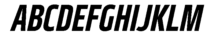 29LTBukraCond BoldSlanted Font UPPERCASE