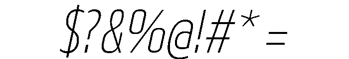 29LTBukraCond ExtraLightSlanted Font OTHER CHARS