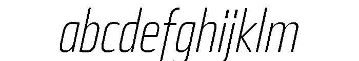 29LTBukraCond ExtraLightSlanted FONT