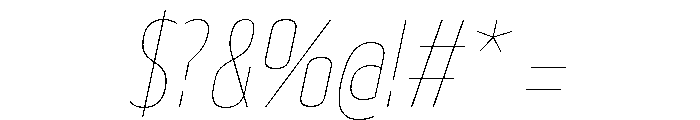 29LTBukraCond HairlineSlanted Font OTHER CHARS