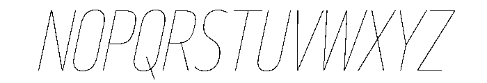 29LTBukraCond HairlineSlanted Font UPPERCASE