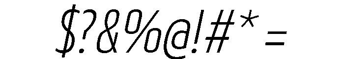 29LTBukraCond LightSlanted Font OTHER CHARS