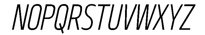 29LTBukraCond LightSlanted Font UPPERCASE