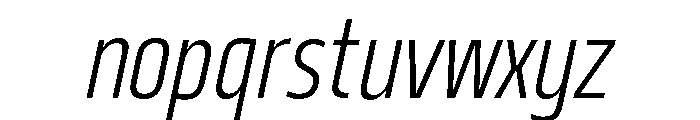 29LTBukraCond LightSlanted Font LOWERCASE