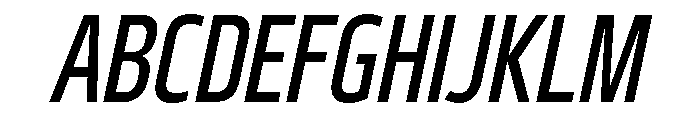 29LTBukraCond MediumSlanted Font UPPERCASE