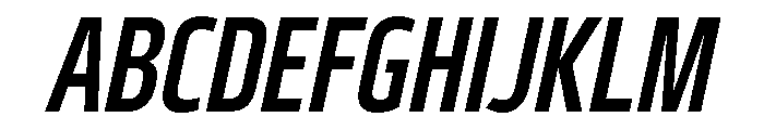 29LTBukraCond SemiBoldSlanted Font UPPERCASE