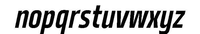 29LTBukraCond SemiBoldSlanted Font LOWERCASE