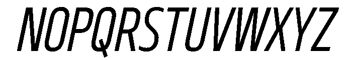 29LTBukraCond Slanted Font UPPERCASE