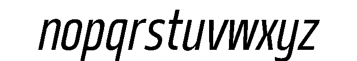 29LTBukraCond Slanted Font LOWERCASE