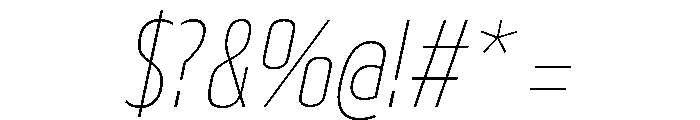 29LTBukraCond ThinSlanted Font OTHER CHARS