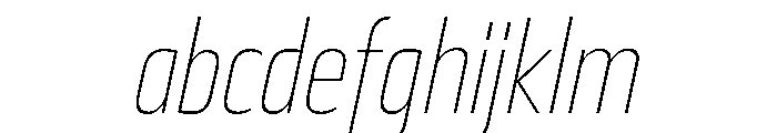 29LTBukraCond ThinSlanted FONT