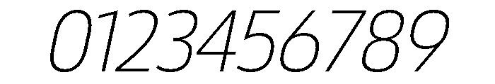 29LTBukraSemiCond ExtraLightSlanted Font OTHER CHARS