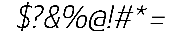29LTBukraSemiCond LightSlanted Font OTHER CHARS