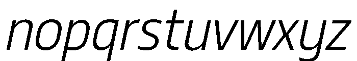 29LTBukraSemiCond LightSlanted Font LOWERCASE