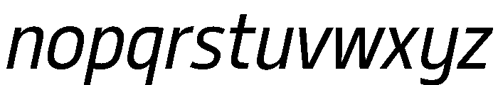 29LTBukraSemiCond Slanted Font LOWERCASE