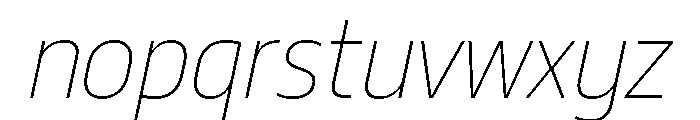 29LTBukraSemiCond ThinSlanted Font LOWERCASE