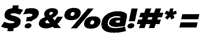 29LTBukraSemiWide BlackSlanted Font OTHER CHARS