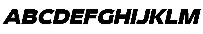 29LTBukraSemiWide BlackSlanted Font UPPERCASE