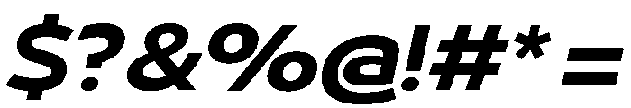 29LTBukraSemiWide BoldSlanted Font OTHER CHARS