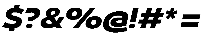 29LTBukraSemiWide ExtraBoldSlanted Font OTHER CHARS