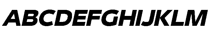 29LTBukraSemiWide ExtraBoldSlanted Font UPPERCASE