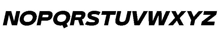 29LTBukraSemiWide ExtraBoldSlanted Font UPPERCASE