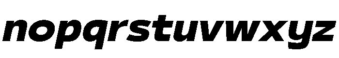 29LTBukraSemiWide ExtraBoldSlanted Font LOWERCASE