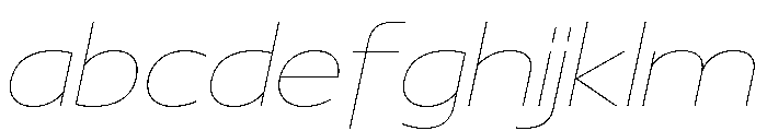 29LTBukraSemiWide HairlineSlanted FONT
