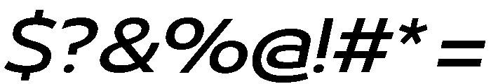 29LTBukraSemiWide MediumSlanted Font OTHER CHARS