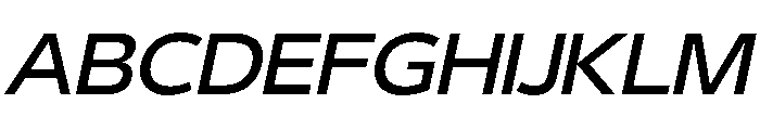 29LTBukraSemiWide MediumSlanted Font UPPERCASE