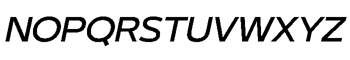 29LTBukraSemiWide MediumSlanted Font UPPERCASE