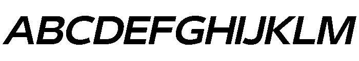 29LTBukraSemiWide SemiBoldSlanted Font UPPERCASE