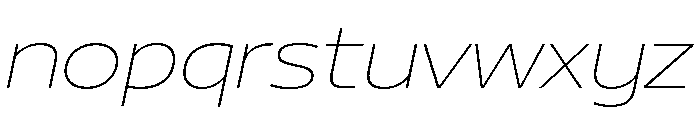 29LTBukraSemiWide ThinSlanted Font LOWERCASE